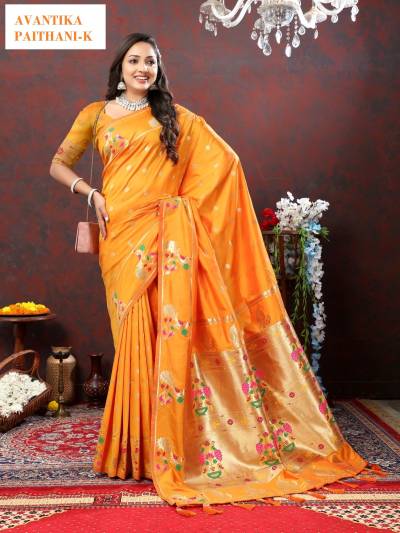 MURTI NX AVANTIKA PAITHANI-A TO M DESIGNER SILK SAREE WHOLESALER IN SUART